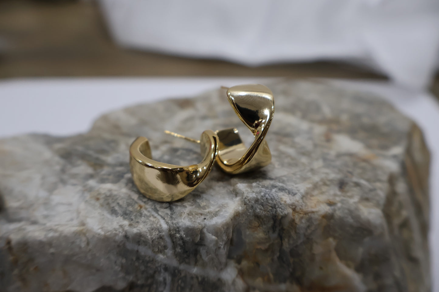 Golden Whisper Studs