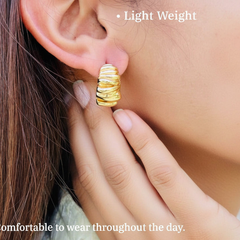 Sculpted Hoop Earrings