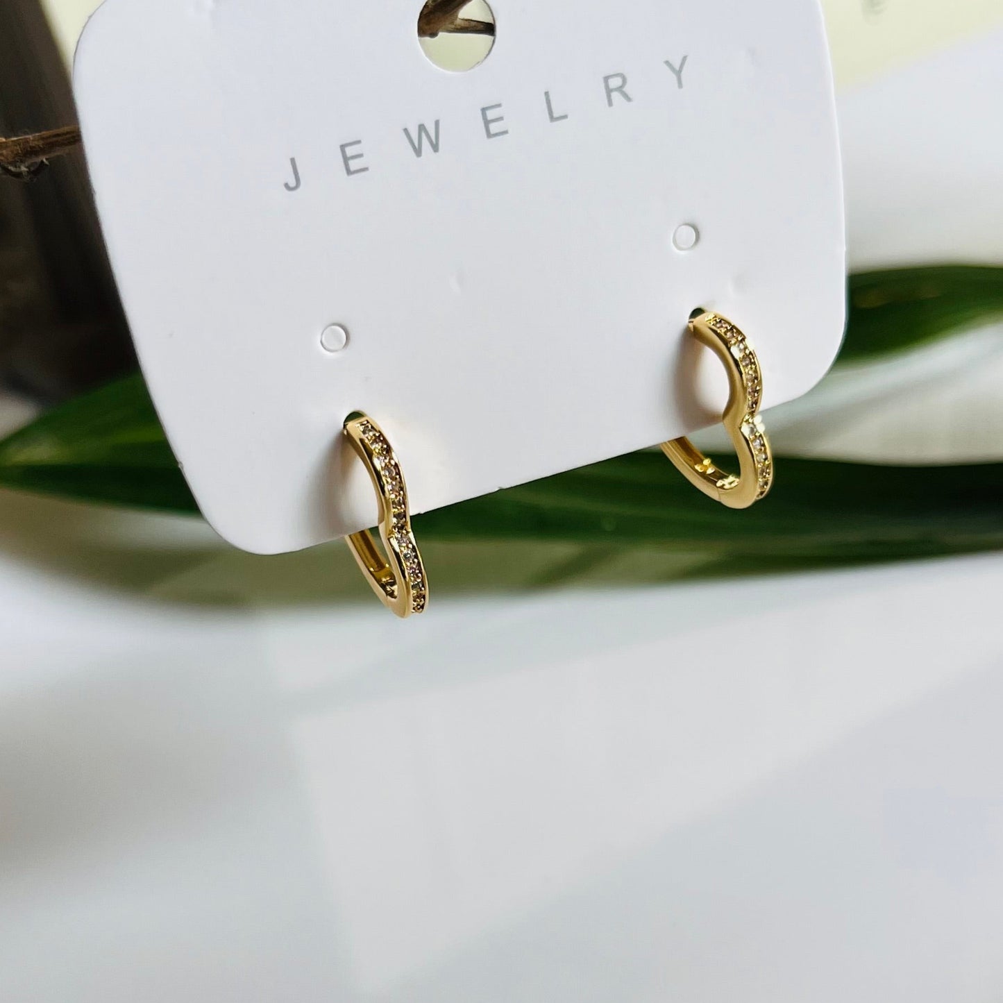 Little Heart Huggie Hoops