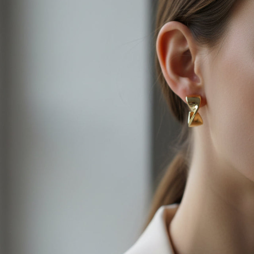 Golden Whisper Studs