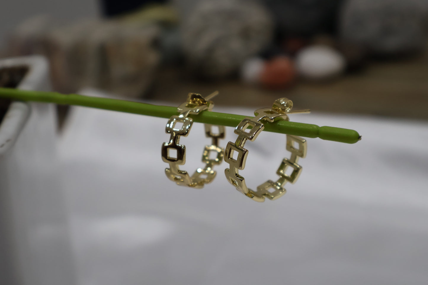 Luxe Chain Hoops