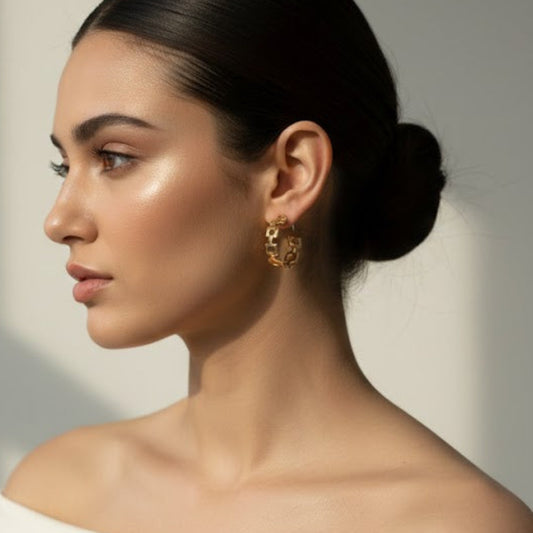 Luxe Chain Hoops