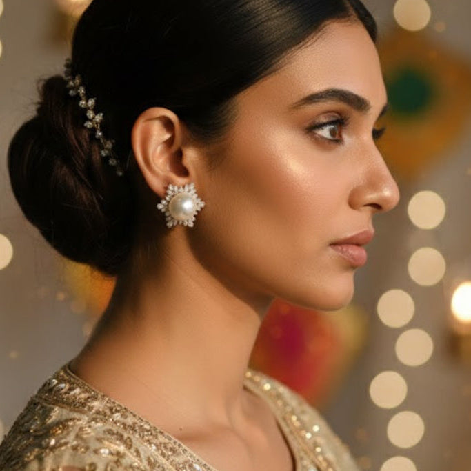 Starlight Pearl Studs