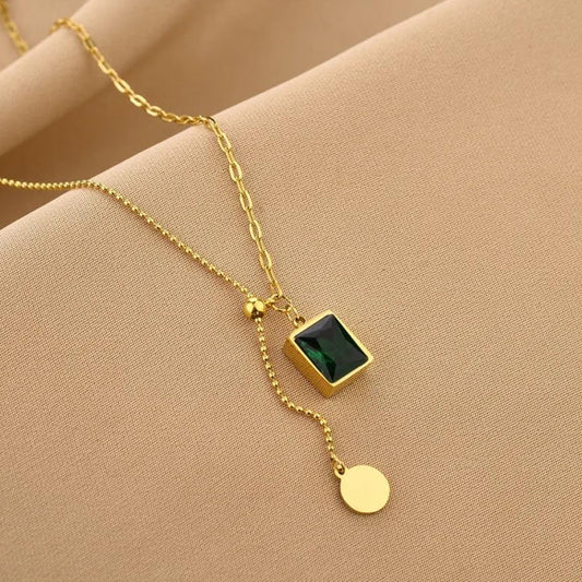 Emerald Stone Necklace