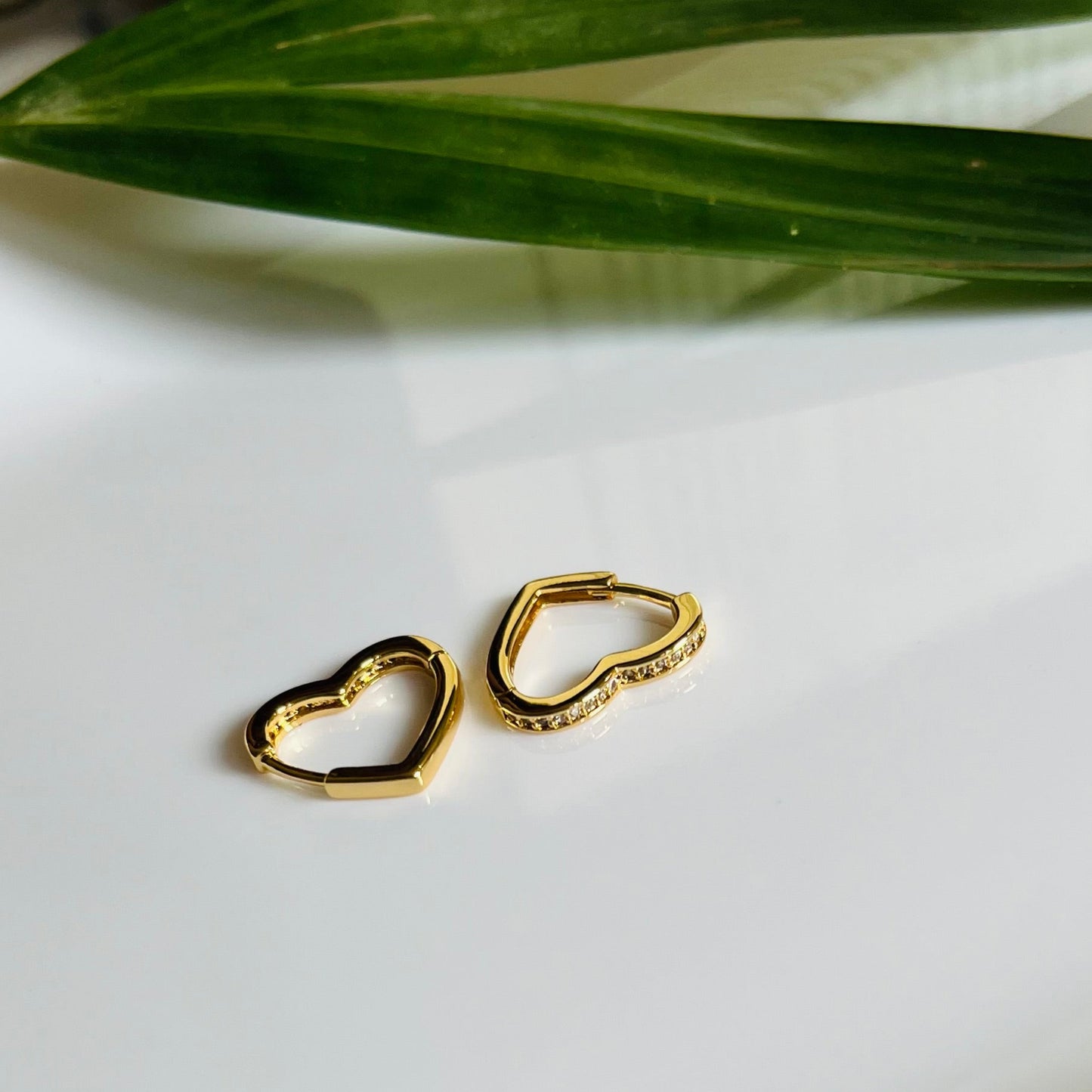 Little Heart Huggie Hoops