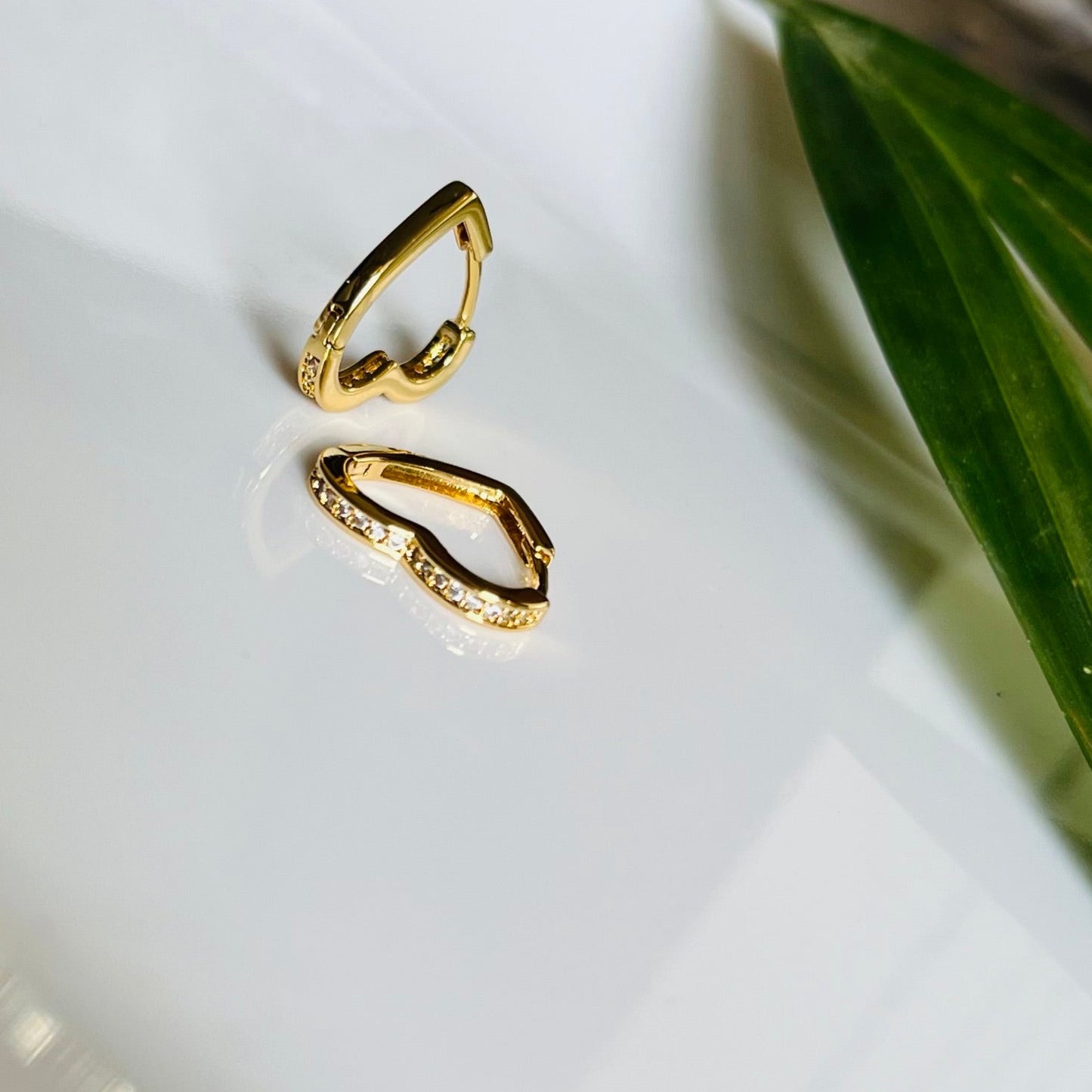 Little Heart Huggie Hoops