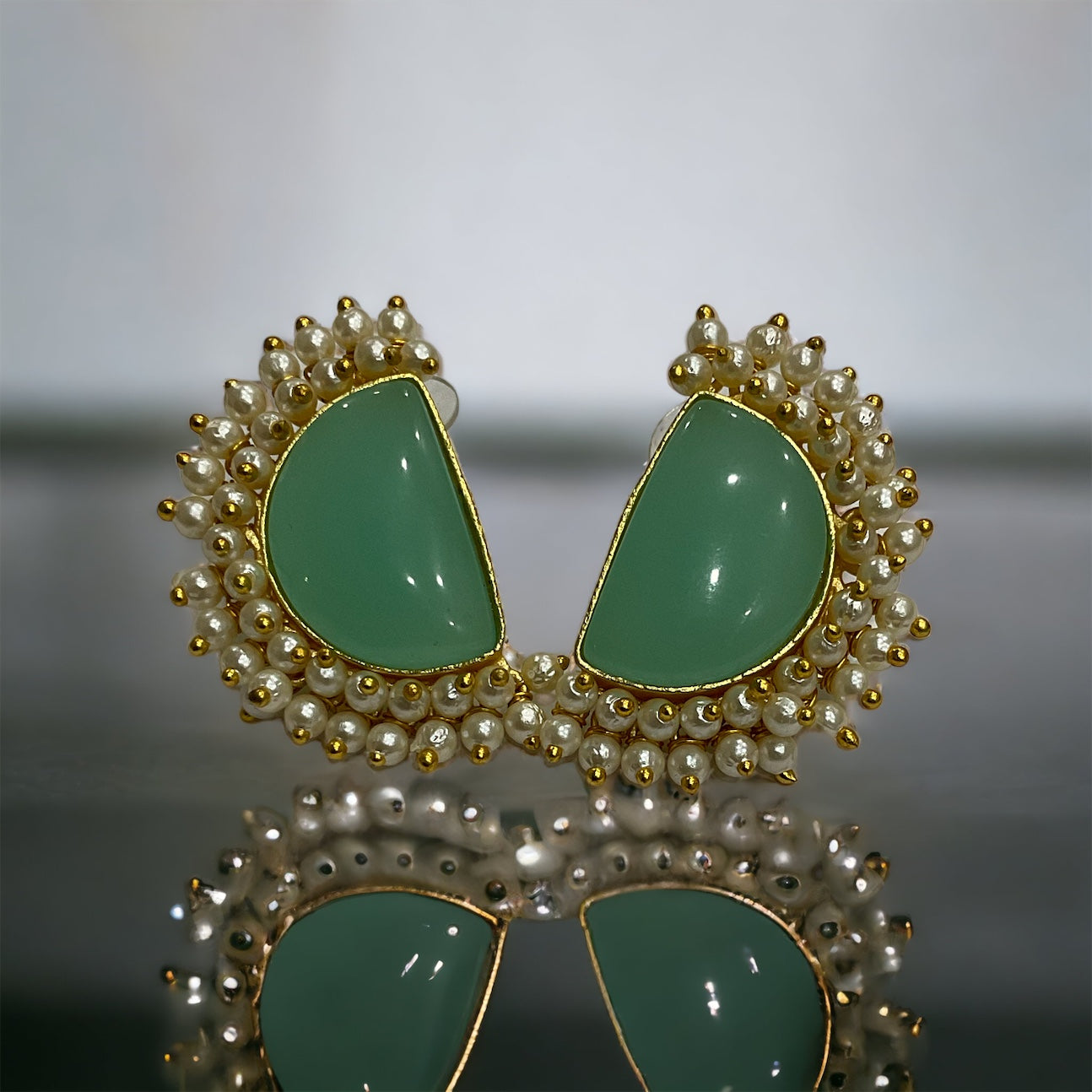 Half Mint Green Moon