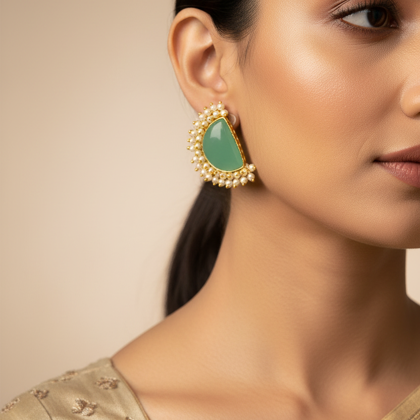 Half Mint Green Moon