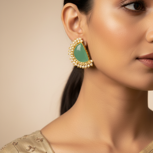 Half Mint Green Moon